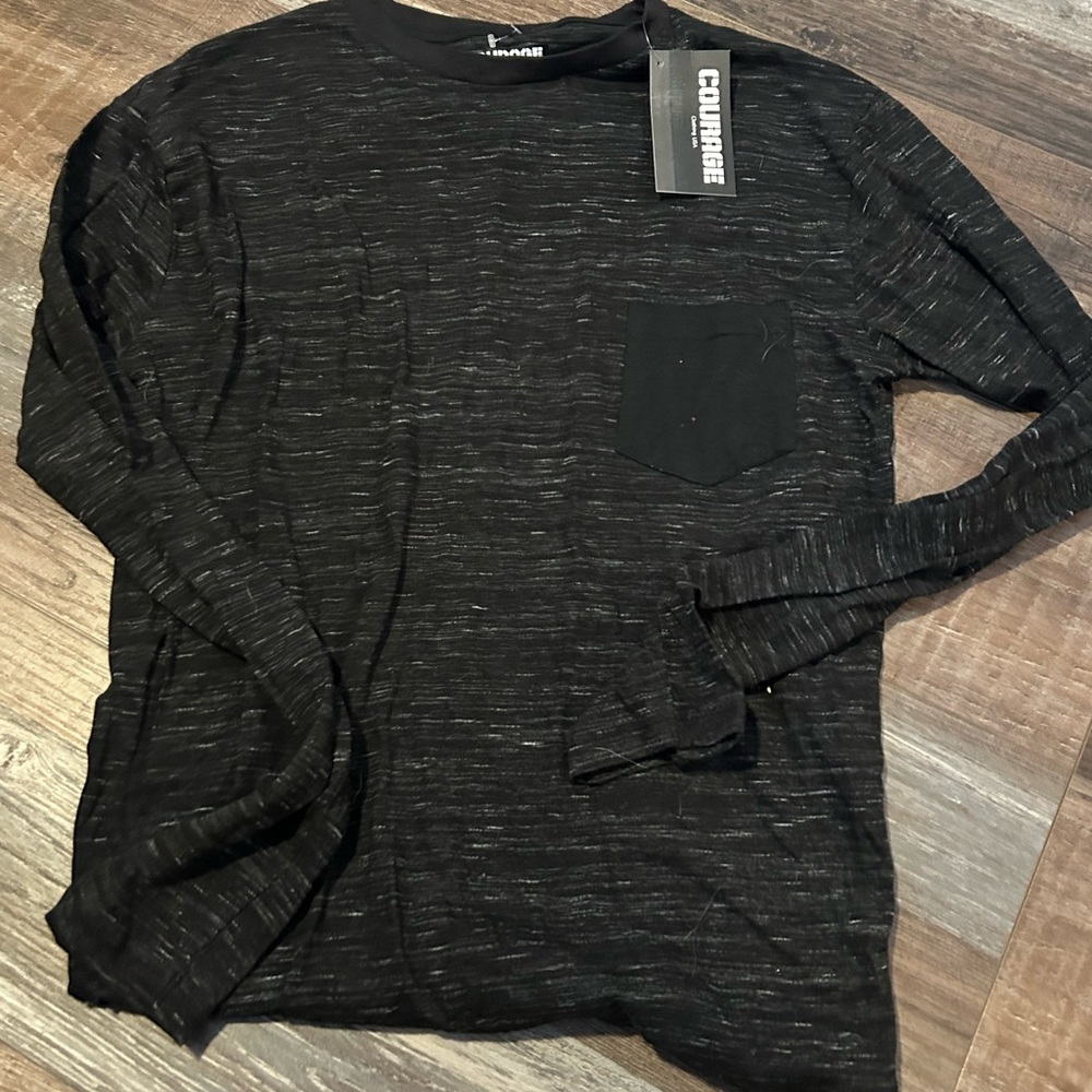 Courage Clothing Co. black crew neck  Size S NWT $39.99